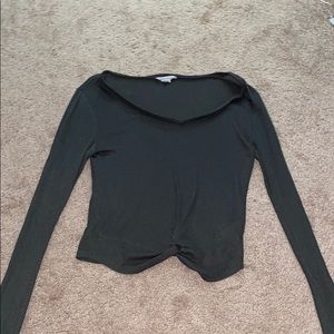 Long sleeve knitted shirt